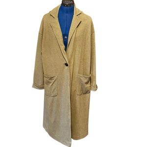 New Look Olive Trench Coat Style Cardigan Size M/L NWOT